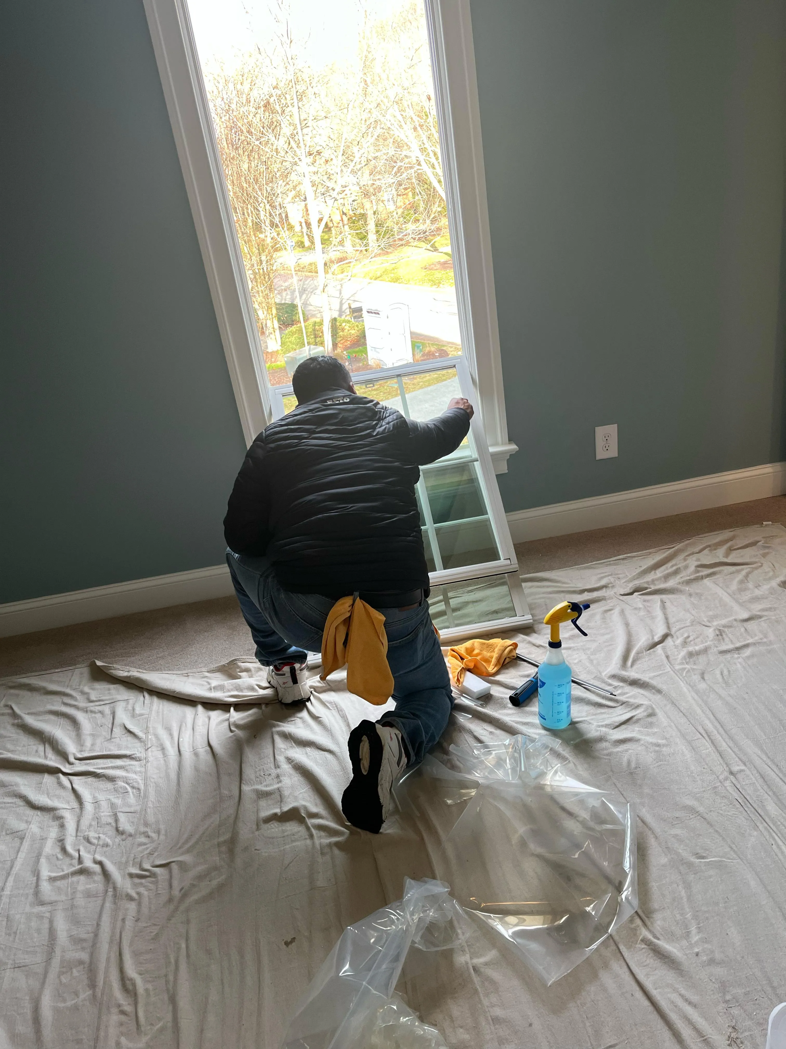 Professional window washing