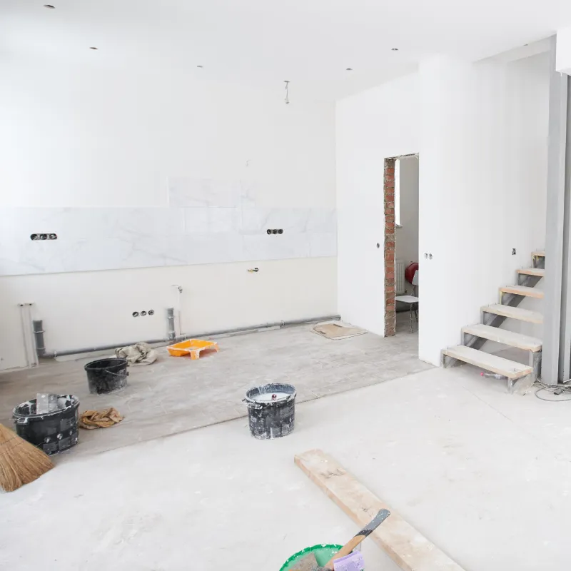 Post-construction cleaning site